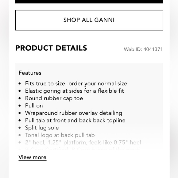 Ganni Women's White Black Leather Chelsea Calf high Platform Boots Size 38 - Picture 14 of 14